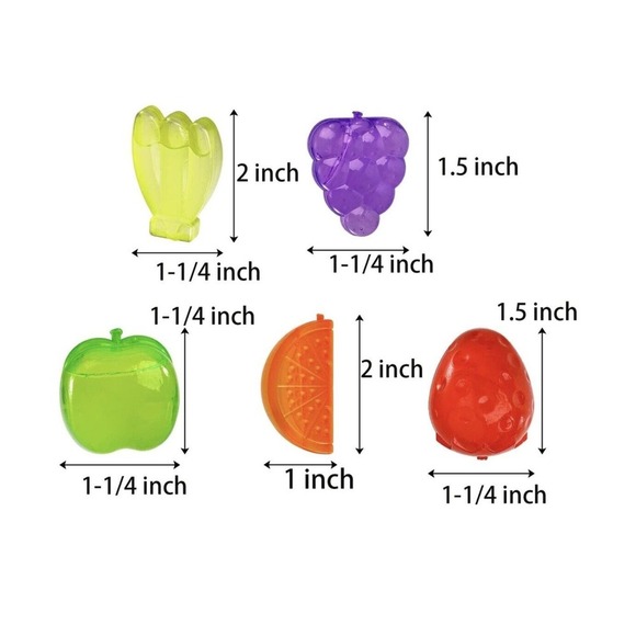 New Summer Strawberry, Mixed Fruit, Flamingo, Cactus Reusable Ice Cubes Set of 8 - Picture 5 of 10